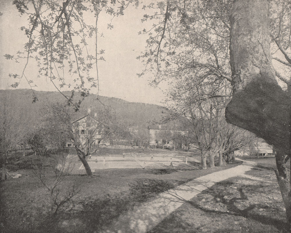 In the Catskill Mountains, New York 1895 old antique vintage print picture